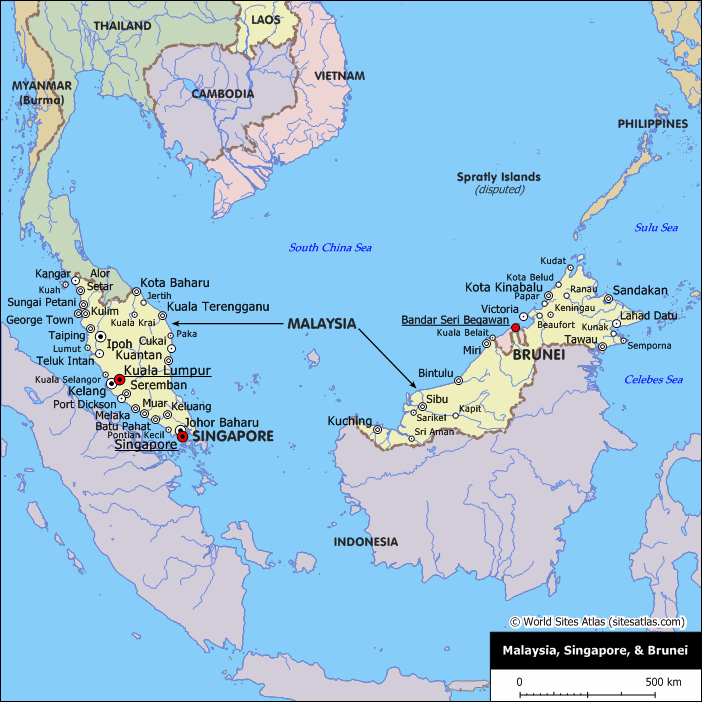 brunei carte du monde